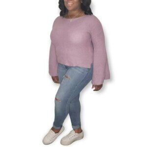 BP. Purple Mist Flare Sleeve Sweater Sz XS